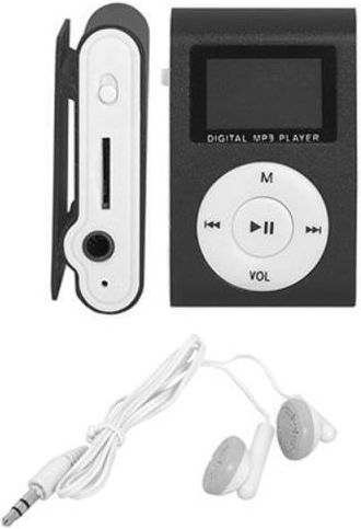 Setty Portable Mini MP3 Player (32GB) με Οθόνη LCD 1" Μαύρο