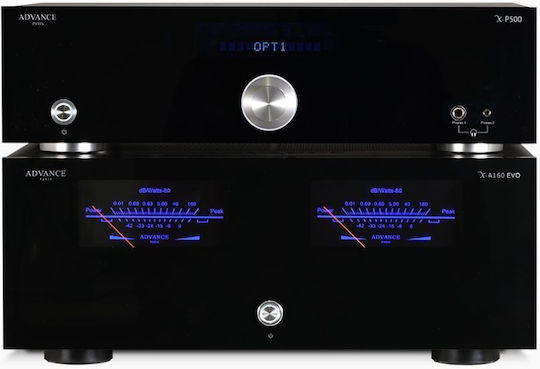 Advance Acoustic X-A160EVO Leistungsverstärker Hi-Fi-Verstärker Stereo 240W/4Ω 160W/8Ω Schwarz
