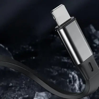 Andowl Q-SJ100 Retractable USB to Lightning / Type-C / micro USB Cable Γκρι 1m