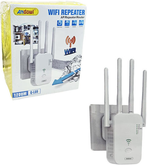 Andowl Q-L69 WiFi Extender Dual Band (2.4 & 5GHz) 1200Mbps