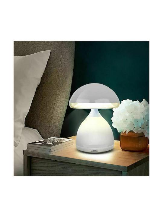 Arrango Lustră Decorativă Ciupercă Alb