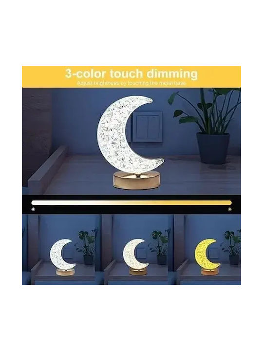 Arrango Dekorative Lampe Mondlicht Weiß