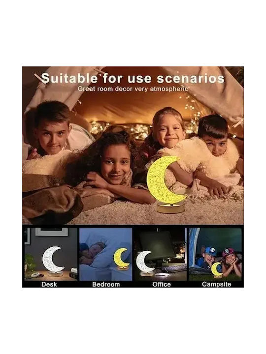 Arrango Dekorative Lampe Mondlicht Weiß