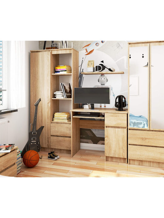 Birou de Calculator Piksel din Lemn Sonoma Oak 90x50x77 cm