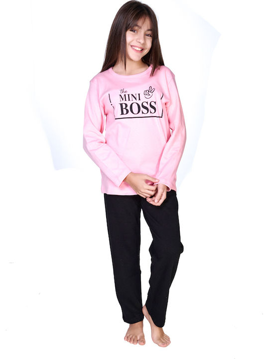 Comfort Детска пижама Зимна Pink
