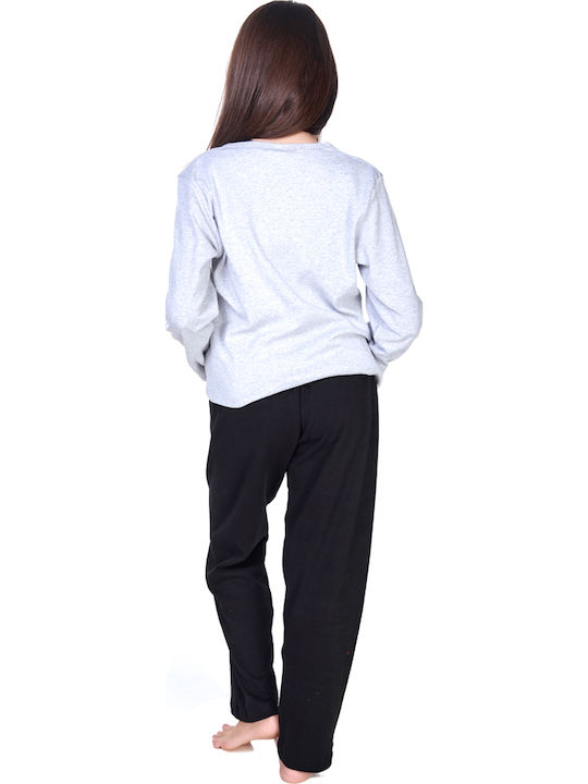Comfort Kinder Schlafanzug Winterlich Gray