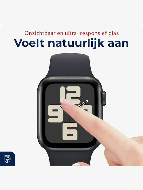 Tempered Glass Apple Watch Se 6 5 4 40mm Rosso Installation Tray Αντιχαρακτικό Γυαλί Προστασίας Οθόνης 2 Τεμάχια Black 8719246474392