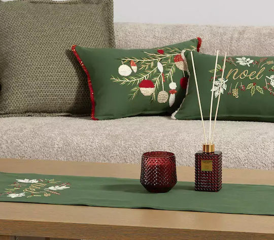 Възглавница Декоративна Коледна Пълнеж Noel Verde Зеленo-червено Nef-nef Homeware 30x45