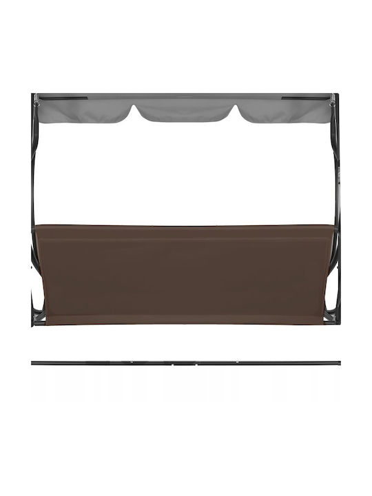 Sun Lounger Canvas from Canvas Brown 100x160cm.