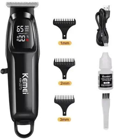 Kemei Professional Rechargeable Hair Clipper Black KM-2273
