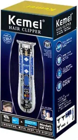 Kemei Professionell Haarschneidemaschine Blau KM-1613