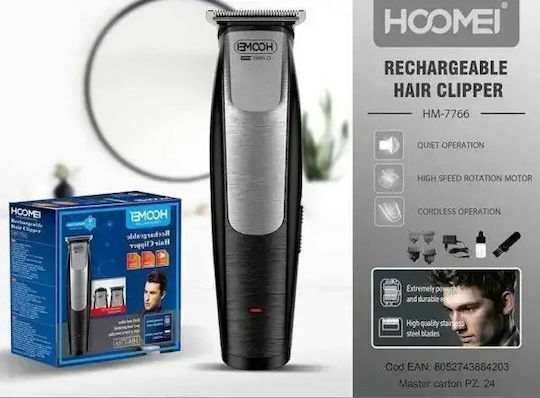 Hoomei Wiederaufladbare Haarschneidemaschine Schwarz HM-7766