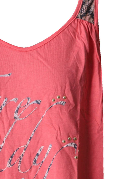 Damen Bluse Koralle
