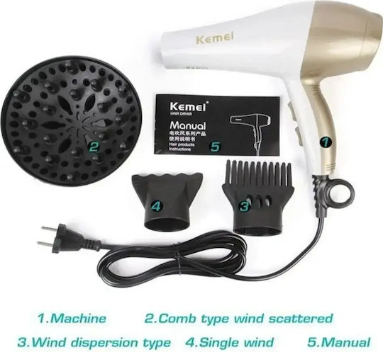Kemei Πιστολάκι Μαλλιών 3000W