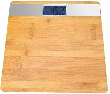 Hoomei Digitale Badezimmerwaage 180kg Braun