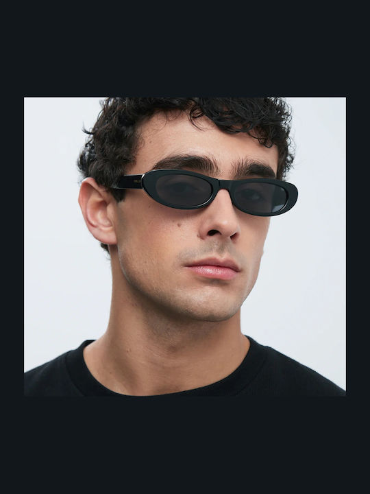 Meller Malaika Woman Sunglasses With Black Horn-Rimmed Frame And Black Lens ML-TUTCAR