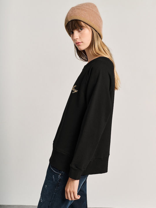 Whitby Winter Women's Cotton Blouse Black