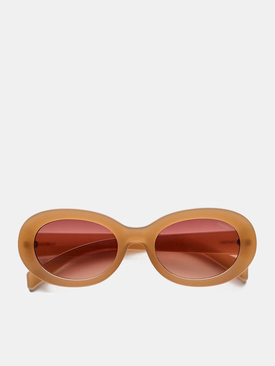Komono Luna Unisex Sunglasses with Horn-Rimmed Frame Sahara KOM-S11276