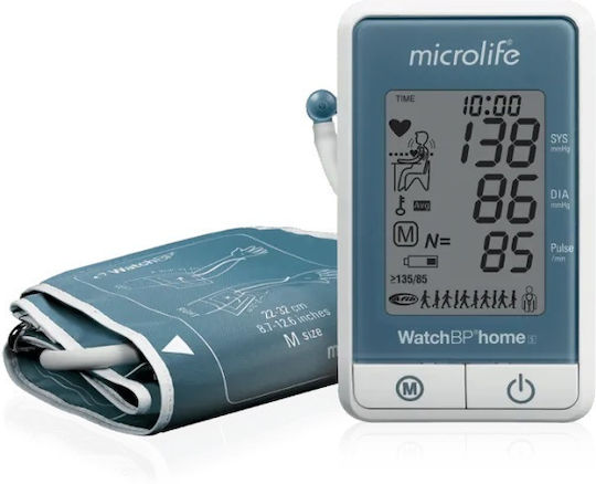 Microlife Watch Bp Home S Automatic Blood Pressure Monitor Equipped 3 Technologies Afib Mam Pad