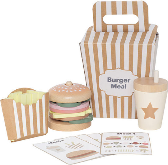 Jabadabado Jabadabado Wooden Fast Food Toys for 2+ Years