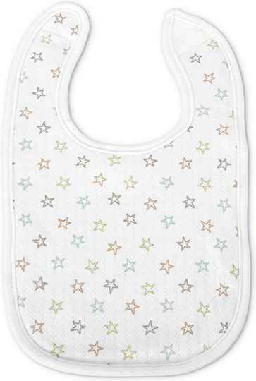 Lorelli Bib Fabric with Hoop & Loop Fastener White for 0 m+ 3pcs