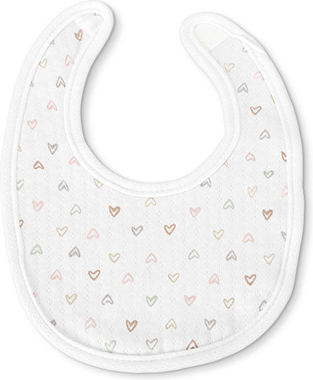 Lorelli Girl Bib Fabric with Hoop & Loop Fastener Pink for 0 m+ 2pcs