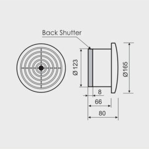 Mmotors Wall-mounted Ventilator Bathroom White
