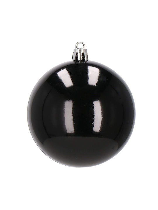 Christmas Ball Set 30 Pieces 8cm 6 Designs Black