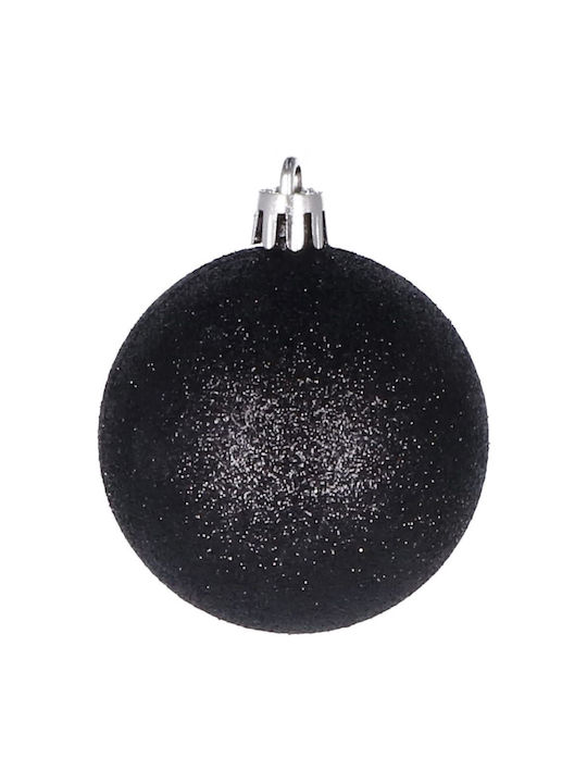 Christmas Ball Set 20 Pieces 5 Designs 6cm Black