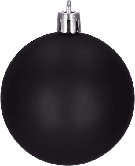 Christmas Bauble Set 36 Pieces 3 Designs 3cm Black