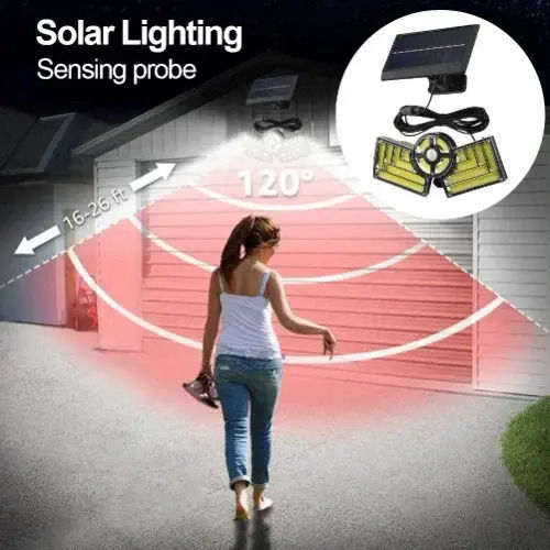 Arrango Στεγανός Ηλιακός Προβολέας LED 25W Θερμό Λευκό με Αισθητήρα Κίνησης και Τηλεχειριστήριο IP65