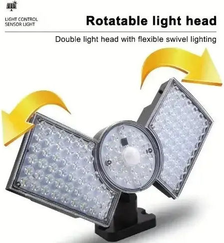 Arrango Waterproof Solar LED Flood Light 25W Warm White with Motion Sensor and Remote Control IP65
