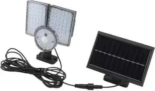 Arrango Waterproof Solar LED Flood Light 25W Warm White with Motion Sensor and Remote Control IP65