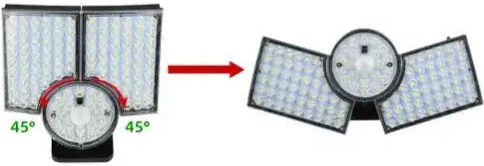 Arrango Waterproof Solar LED Flood Light 25W Warm White with Motion Sensor and Remote Control IP65
