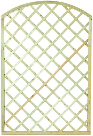 Trellis De Grădină Arcadă (12x12) Din Lemn Cu Design În Grilă Romb Bej 180x120cm