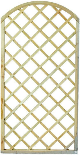 Trellis De Grădină Arcadă (12x12) Din Lemn Cu Design În Grilă Romb Bej 180x120cm