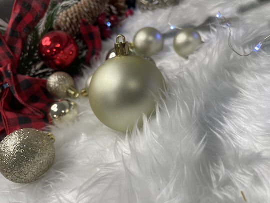 Christmas Ornament Set 100 Pieces 3-6cm Gold