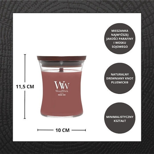 WoodWick Lumânare Aromatică Borcan Cu Miros Rouge Oud 275gr