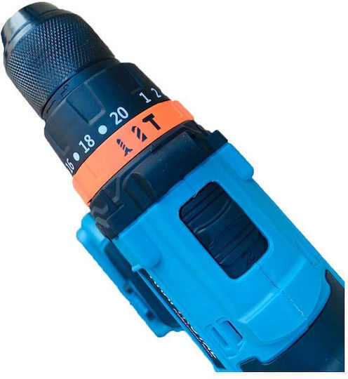 Set Drill Driver & Impact Screwdriver Brushless 36V with 2 Batteries 8Ah and Case