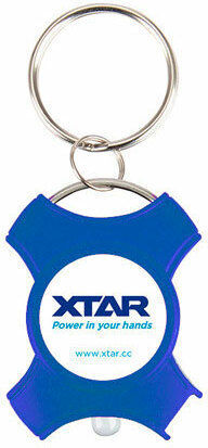 XTAR Rechargeable Keychain Flashlight LED with Maximum Brightness 5lm Blue
