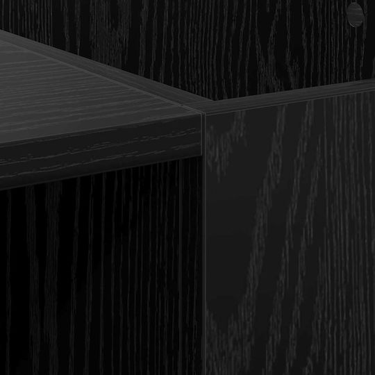 vidaXL Hi-Fi Furniture Black 38x121x48cm