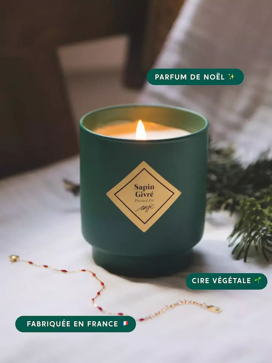 My Jolie Candle Noel Frosted Pine Gold Bracelet Christmas Candle Jewelry Bracelet Surprise