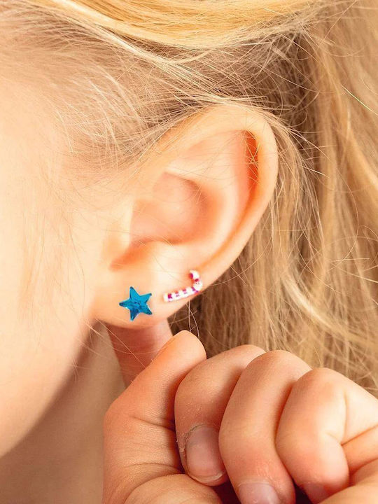 Moses Xmas Stickers Earrings Glitter