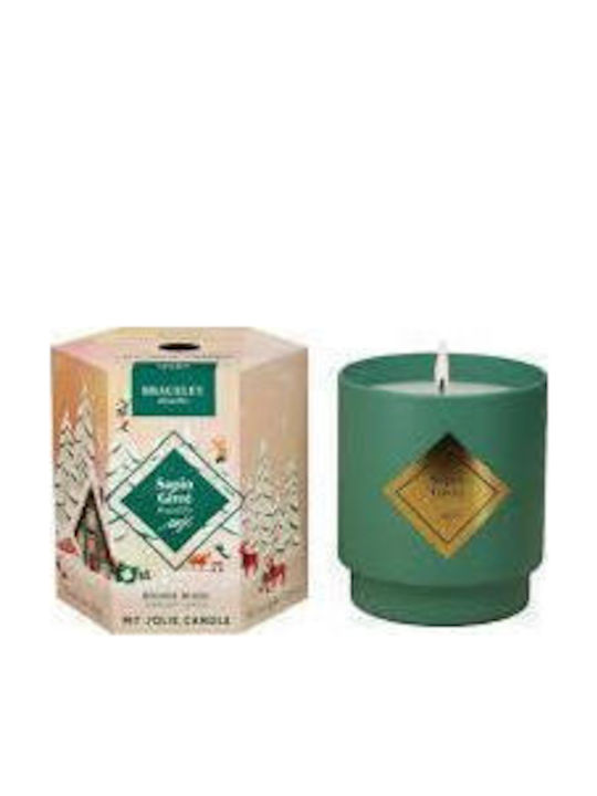 My Jolie Candle Noel Frosted Pine Gold Bracelet Christmas Candle Jewelry Bracelet Surprise