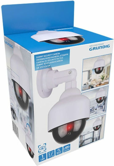 Grundig Ψεύτικη Κάμερα Παρακολούθησης Τύπου Dome Λευκή