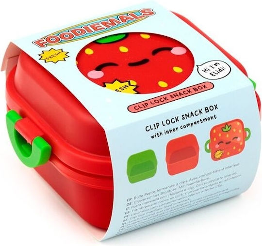 Puckator Plastic Kids' Food Container Red