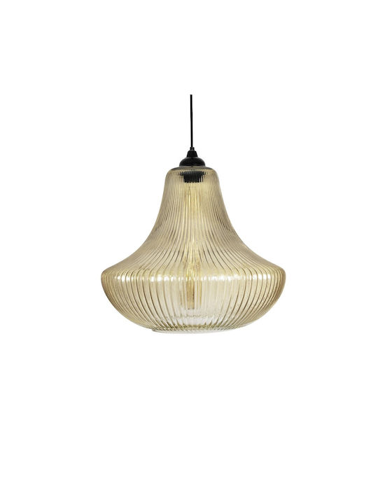 GloboStar Verre Pendant Light Multicolour with Crystals for Socket E27 38x38x34cm
