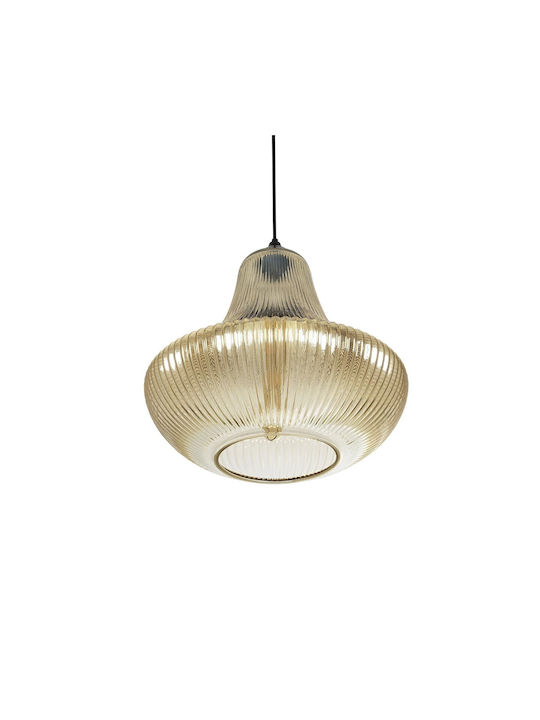 GloboStar Verre Pendant Light Multicolour with Crystals for Socket E27 38x38x34cm