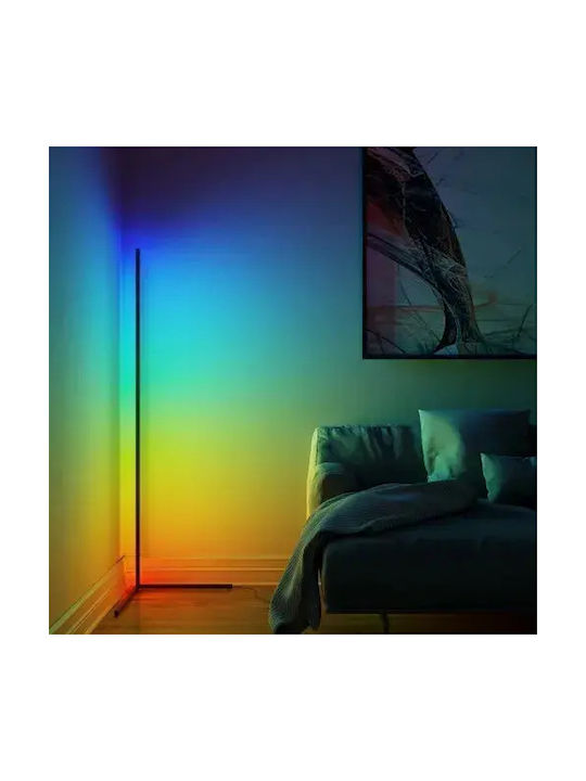 LED Φωτιστικό Δαπέδου με RGB Φως Μαύρο