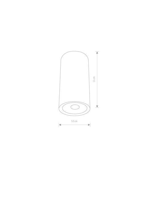 Nowodvorski Edesa Led S Outdoor Ceiling Spot with Integrated LED in White Color 9111